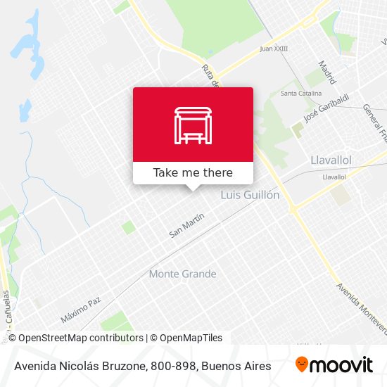 Mapa de Avenida Nicolás Bruzone, 800-898