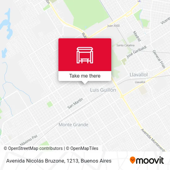 Mapa de Avenida Nicolás Bruzone, 1213