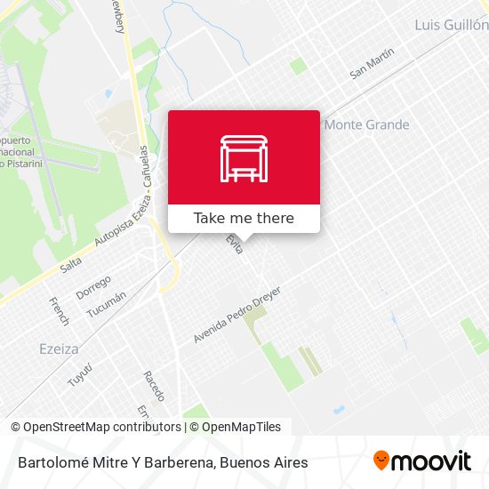 Mapa de Bartolomé Mitre Y Barberena