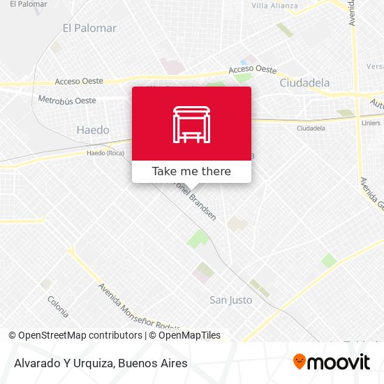 Alvarado Y Urquiza map