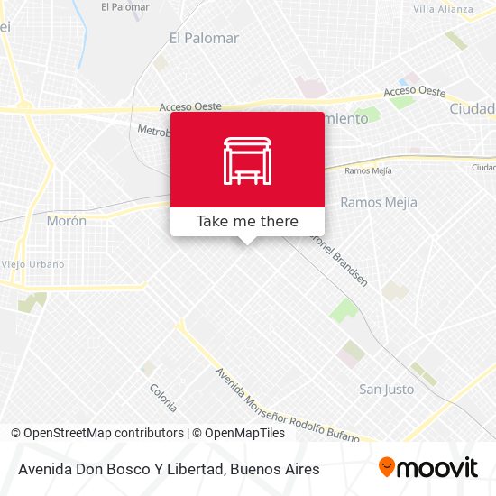 Avenida Don Bosco Y Libertad map