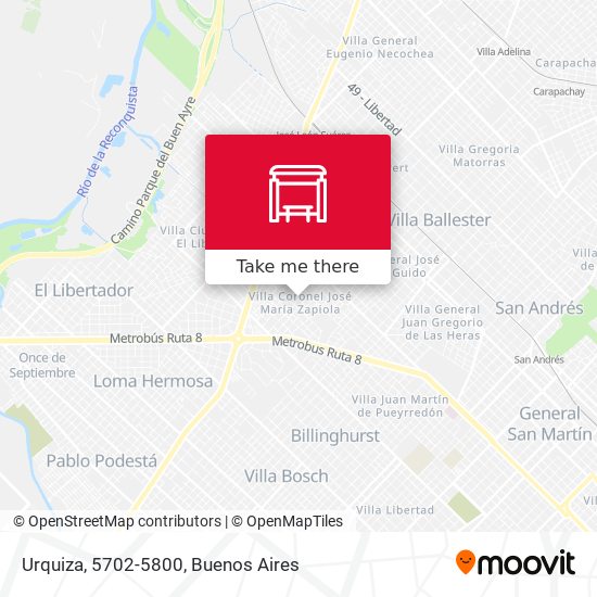 Mapa de Urquiza, 5702-5800