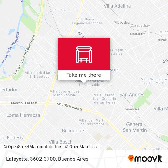Mapa de Lafayette, 3602-3700