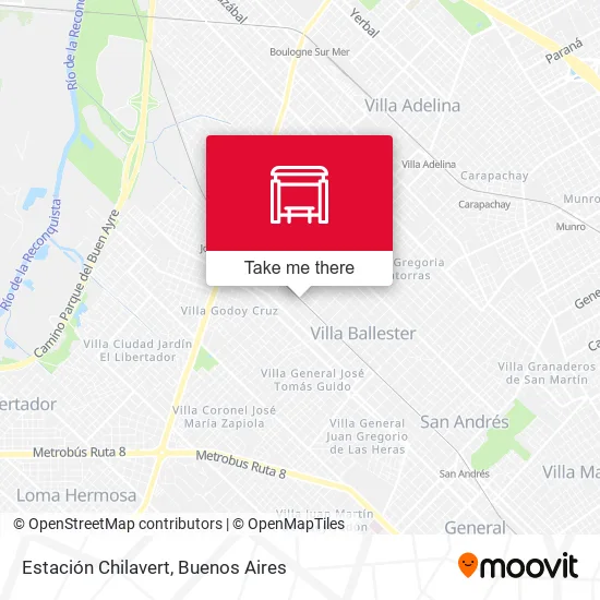Mapa de Estación Chilavert