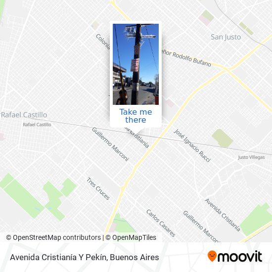 Mapa de Avenida Cristianía Y Pekín