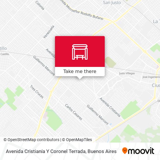 Avenida Cristianía Y Coronel Terrada map