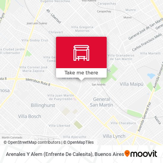 Arenales Y Alem (Enfrente De Calesita) map