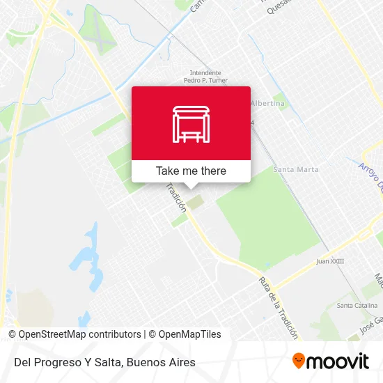 Del Progreso Y Salta map