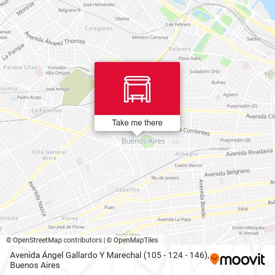 Avenida Ángel Gallardo Y Marechal (105 - 124 - 146) map