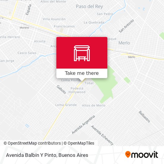 Avenida Balbín Y Pinto map