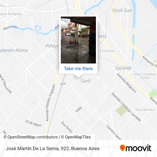José Martín De La Serna, 922 map