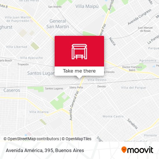 Avenida América, 395 map