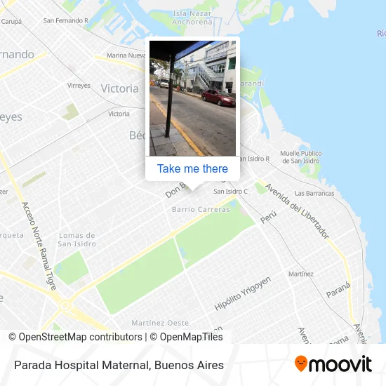 Parada Hospital Maternal map
