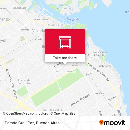 Parada Gral. Paz map