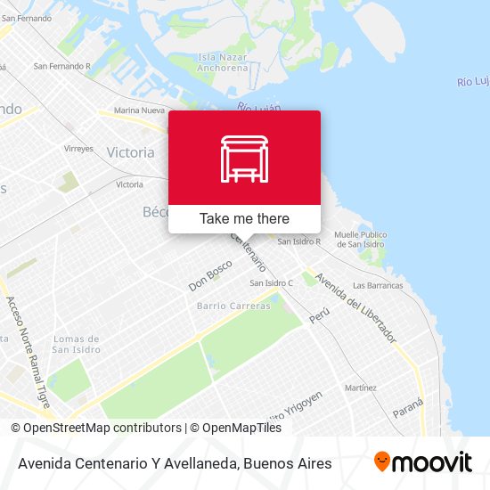 Avenida Centenario Y Avellaneda map
