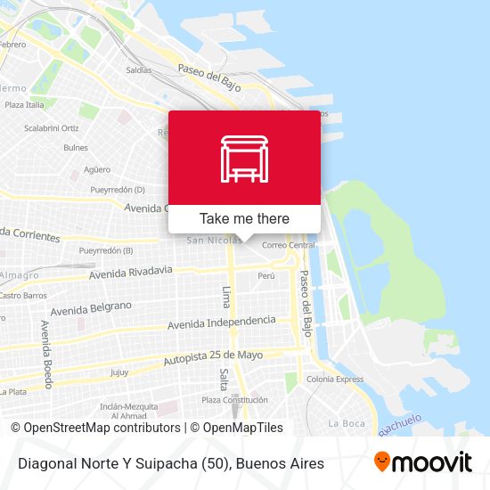 Mapa de Diagonal Norte Y Suipacha (50)
