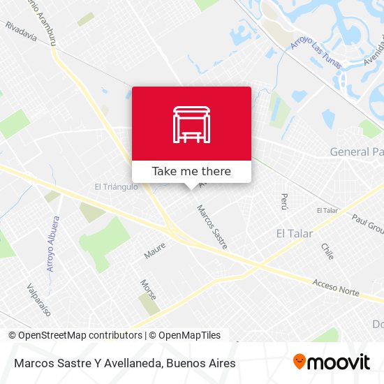 Mapa de Marcos Sastre Y Avellaneda