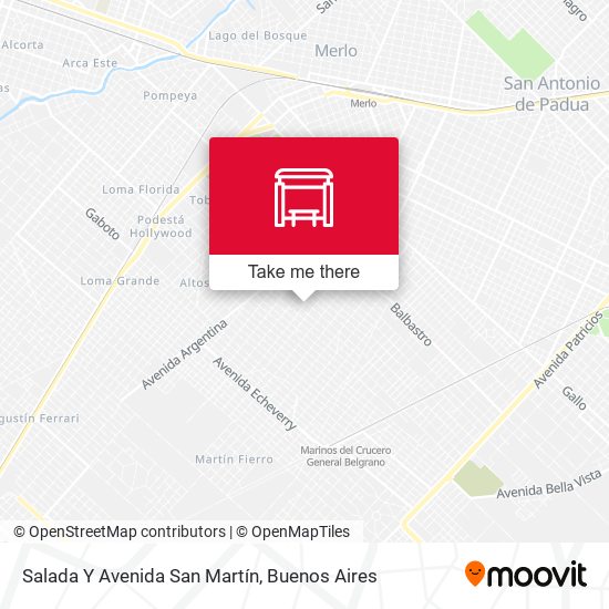 Salada Y Avenida San Martín map