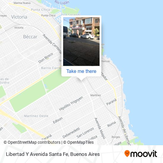 Mapa de Libertad Y Avenida Santa Fe