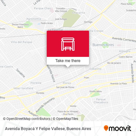 Avenida Boyacá Y Felipe Vallese map