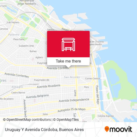 Uruguay Y Avenida Córdoba map