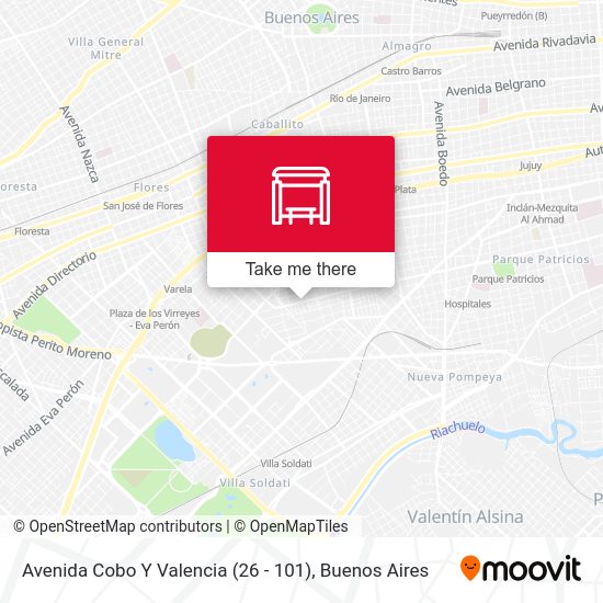 Mapa de Avenida Cobo Y Valencia (26 - 101)