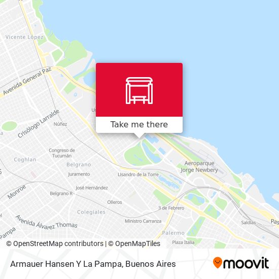 Armauer Hansen Y La Pampa map