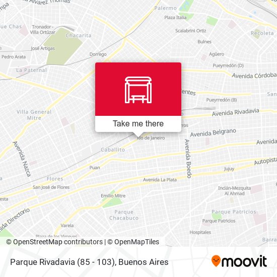 Parque Rivadavia (85 - 103) map
