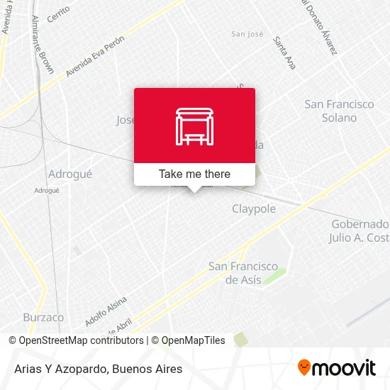 Arias Y Azopardo map