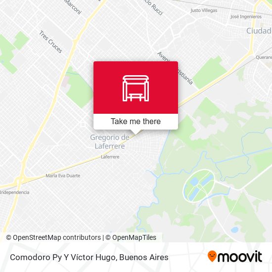 Mapa de Comodoro Py Y Víctor Hugo