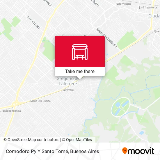Comodoro Py Y Santo Tomé map