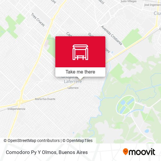 Mapa de Comodoro Py Y Olmos