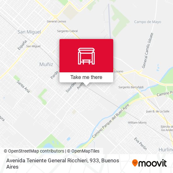 Avenida Teniente General Ricchieri, 933 map