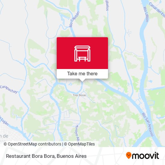 Restaurant Bora Bora map