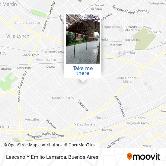 Lascano Y Emilio Lamarca map
