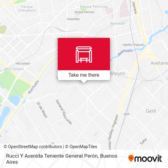Rucci Y Avenida Teniente General Perón map