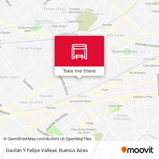 Gavilán Y Felipe Vallese map