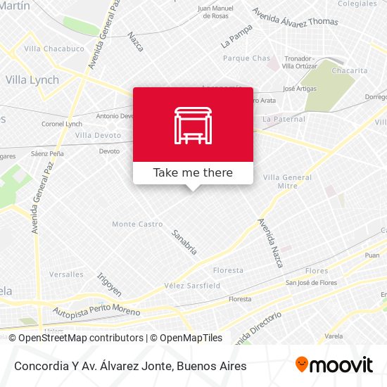 Concordia Y Av. Álvarez Jonte map