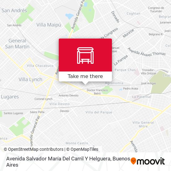 Mapa de Avenida Salvador María Del Carril Y Helguera