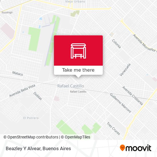 Beazley Y Alvear map