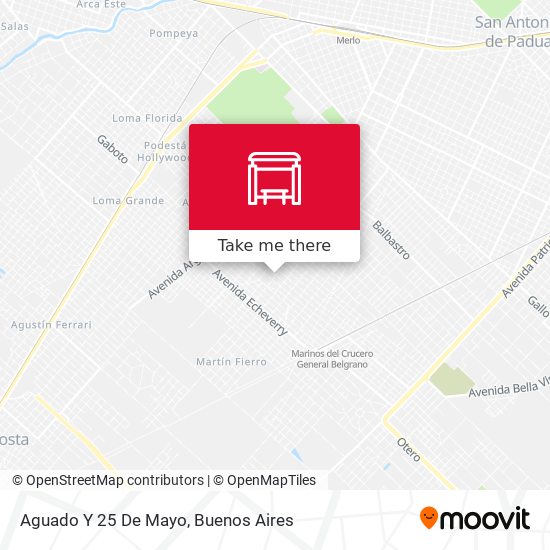 Aguado Y 25 De Mayo map
