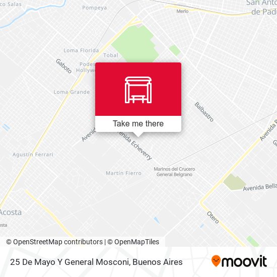 25 De Mayo Y General Mosconi map
