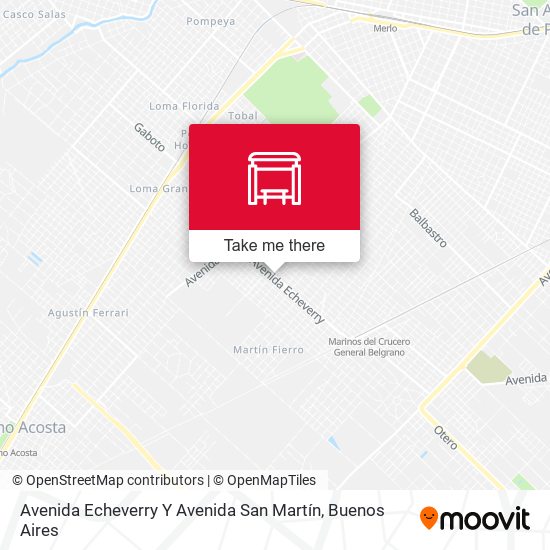 Mapa de Avenida Echeverry Y Avenida San Martín