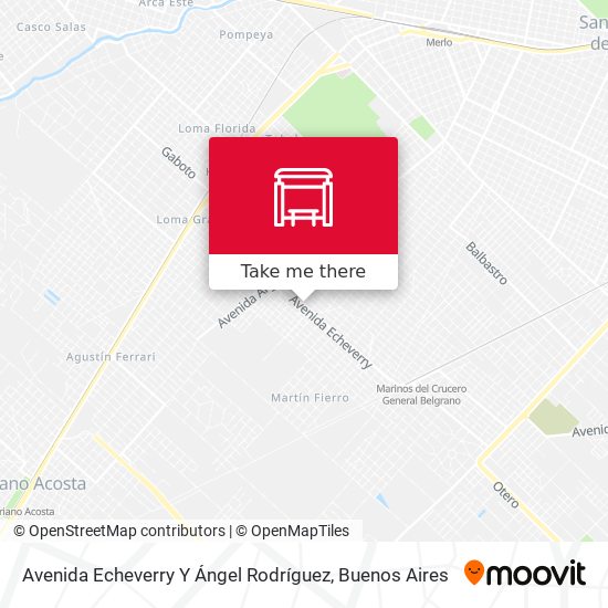 Mapa de Avenida Echeverry Y Ángel Rodríguez