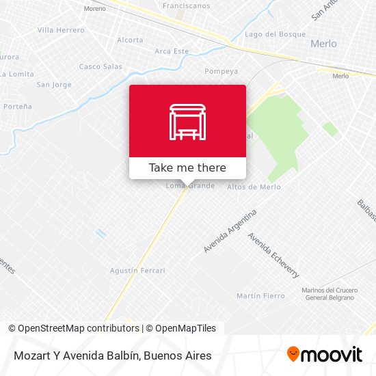 Mozart Y Avenida Balbín map