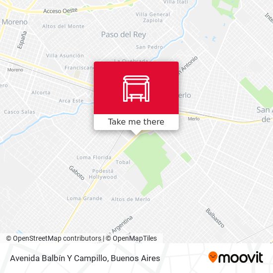 Avenida Balbín Y Campillo map