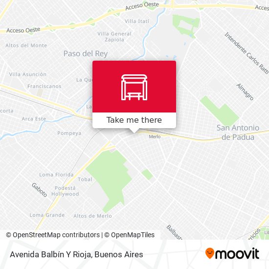Mapa de Avenida Balbín Y Rioja