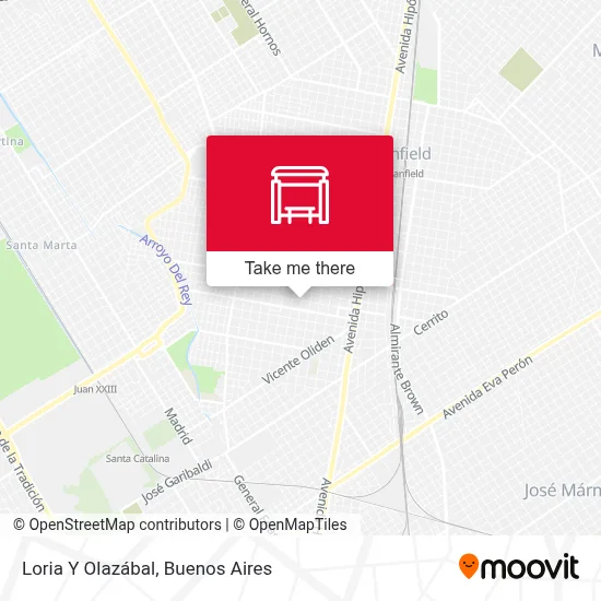 Mapa de Loria Y Olazábal