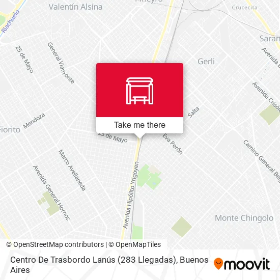 Centro De Trasbordo Lanús (283 Llegadas) map
