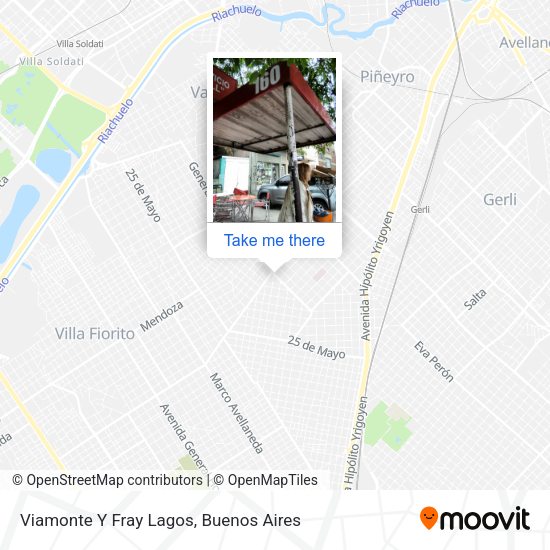 Viamonte Y Fray Lagos map